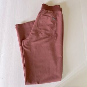 FIGS High Waisted Livingston Basic Scrub Pants, Ladies Size Small, Mauve